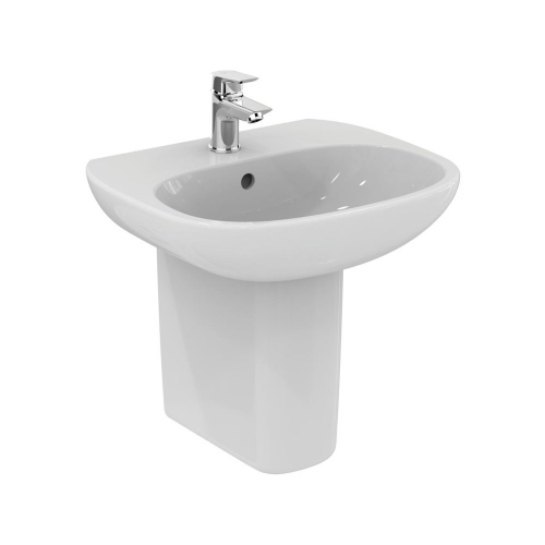 Ideal Standard Tesi Basin 50cm 1 Tap Hole With Half Pedestal