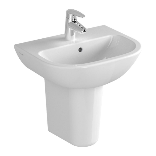 Vitra S20 Washbasin 45cm 1 Tap Hole And Half Pedestal
