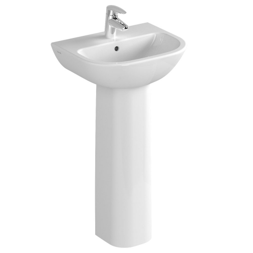 Vitra S20 Washbasin 45cm 1 Tap Hole And Full Pedestal