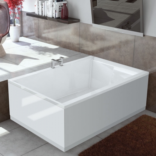 Synergy Dupla Large Modern Double Ended Bath 1800 x 1200 x 540mm No Tap Holes