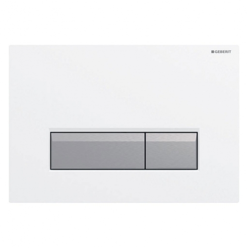 Geberit Sigma40 Oudour Extraction Dual Flush Plate White - 115.600.KQ.1
