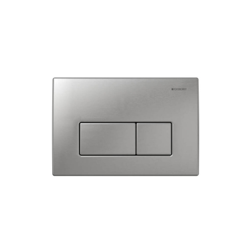 Geberit Kappa50 Dual Flush Plate Brushed Stainelss Steel - 115.258.00.1
