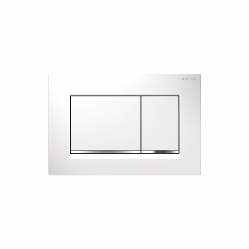 Geberit Sigma30 Dual Flush Plate White & Chrome - 115.893.KJ.1