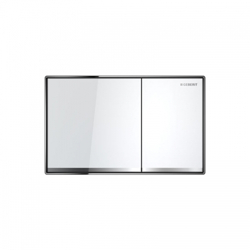 Geberit Sigma60 Dual Flush Plate White Glass - 115.640.SI.1