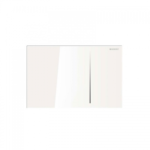 Geberit Sigma70 Dual Flush Plate White Glass - 115.621.SI.1