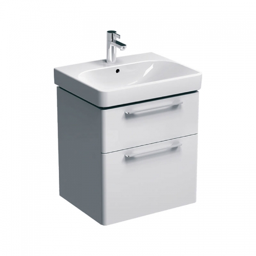 Geberit Smyle White 600mm Vanity Unit & 1 Taphole Basin