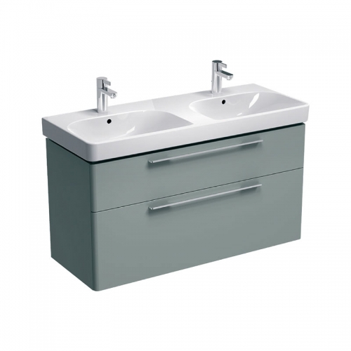 Geberit Smyle Grey 1200mm Vanity Unit & 1 Double Basin