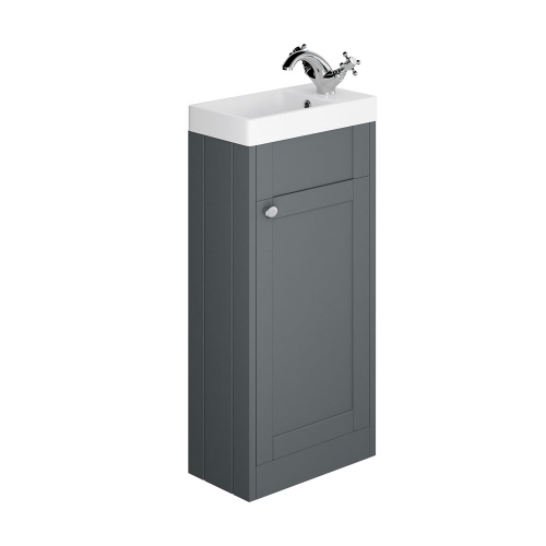 Synergy Henbury Grey 400mm Floor Mounted Vanity Unit with Basin