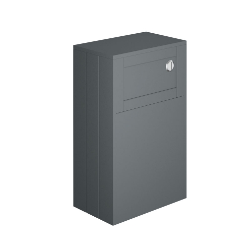 Synergy Henbury Grey 500mm Back To Wall WC Furniture Unit  