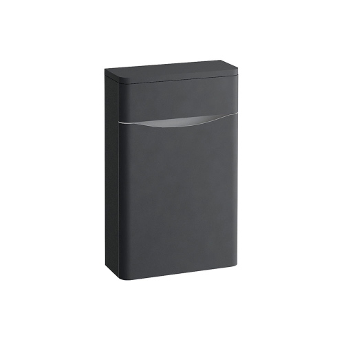 Synergy Kiev Grey Matt 500mm Back to Wall WC Furniture Unit 