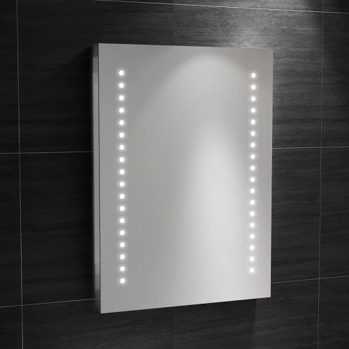 Synergy Roma Mirror With IR Shaver , Demister and LED Clock 700 x 500mm