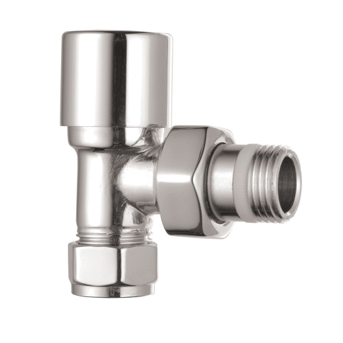 Arley Angled Radiator Valves Chrome - Pair