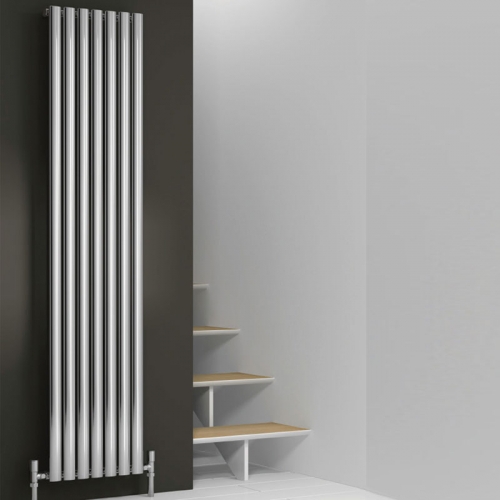 Reina Neva Single Designer Radiator Chrome - 413 x 1800mm