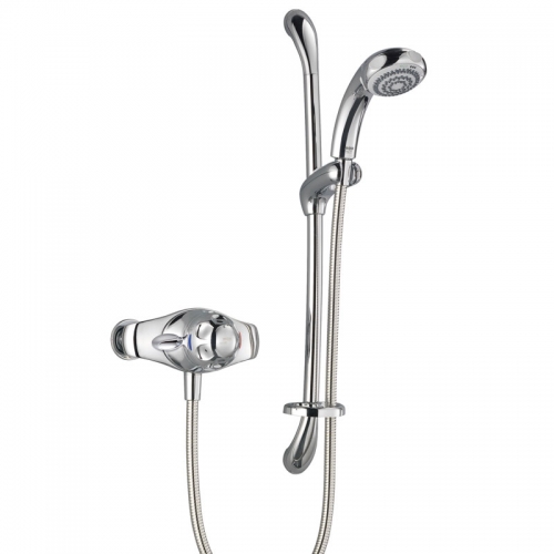 Mira Excel Exposed Shower Mixer With Slider Rail Kit 1.1518.300