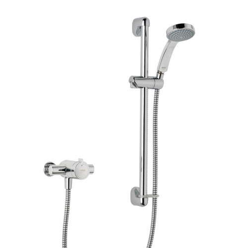 Mira Minilite Ev Exposed Shower Mixer With Slider Rail Kit 1.1869001