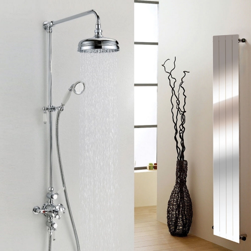 Synergy York Traditional Triple Exposed Shower With Rigid Riser And Handset 