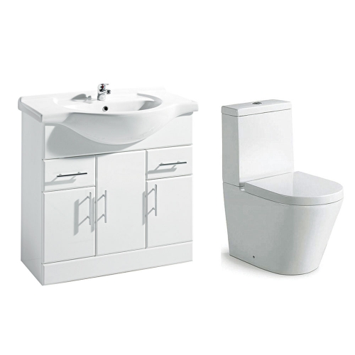 Navero 750mm Furniture & Toilet Bundle