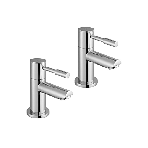 Arley Eazee Round Bath Pillar Taps 