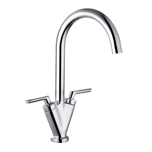 Thelon Chrome Kitchen Mixer Tap - By Voda Design