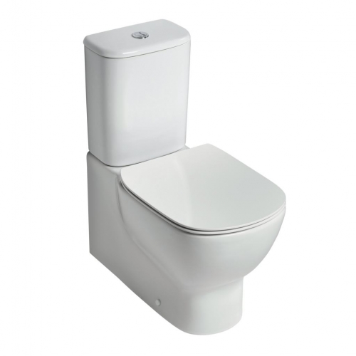 Ideal Standard Tesi Aquablade Close Coupled Fully Back To Wall Toilet WC (Cistern 4/2.6 Litres)