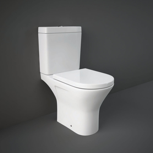 Rak Resort Mini Close Coupled Full Access Toilet WC With Soft Close Seat