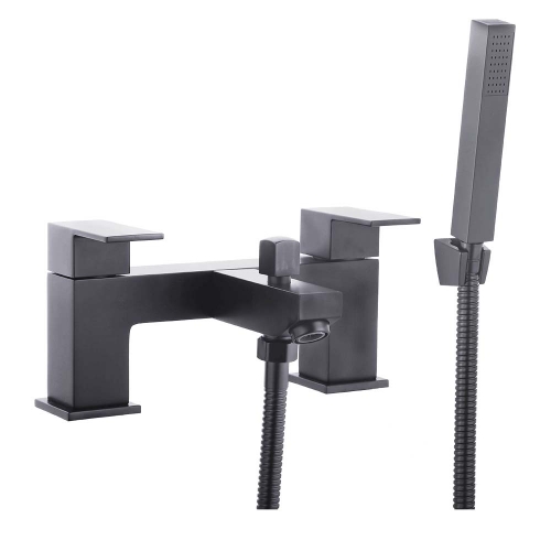 Douglas Black Bath Shower Mixer with Shower - By Voda Design