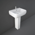 Rak Metropolitan Basin 52cm 1 Tap Hole With Full Pedestal