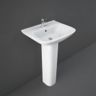 Rak Origin Basin 52cm 1 Tap Hole With Full Pedestal