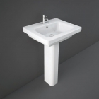 Rak Resort Basin 55cm 1 Tap Hole With Full Pedestal