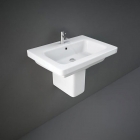 Rak Resort Basin 65cm 1 Tap Hole With Half Pedestal