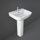 Rak Series 600 Basin 52cm 1 Tap Hole With Full Pedestal