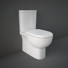 Rak Tonique Close Coupled Fully Back To Wall Toilet WC With Soft Close Seat 