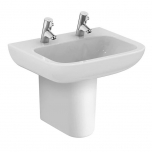 Armitage Shanks Portman 21 Washbasin 50cm 2 Taphole No Overflow With Half Pedestal