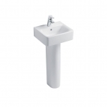 Ideal Standard Concept Cube Washbasin 40cm 1 Tap Hole With Full Pedestal